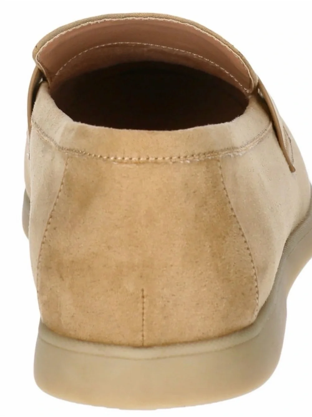 New Time and Tru Women's Faux Suede Comfort Loafers SlipOn Flats Tan Size 10 NWT
